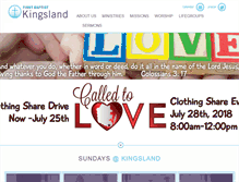 Tablet Screenshot of kingslandfbc.org